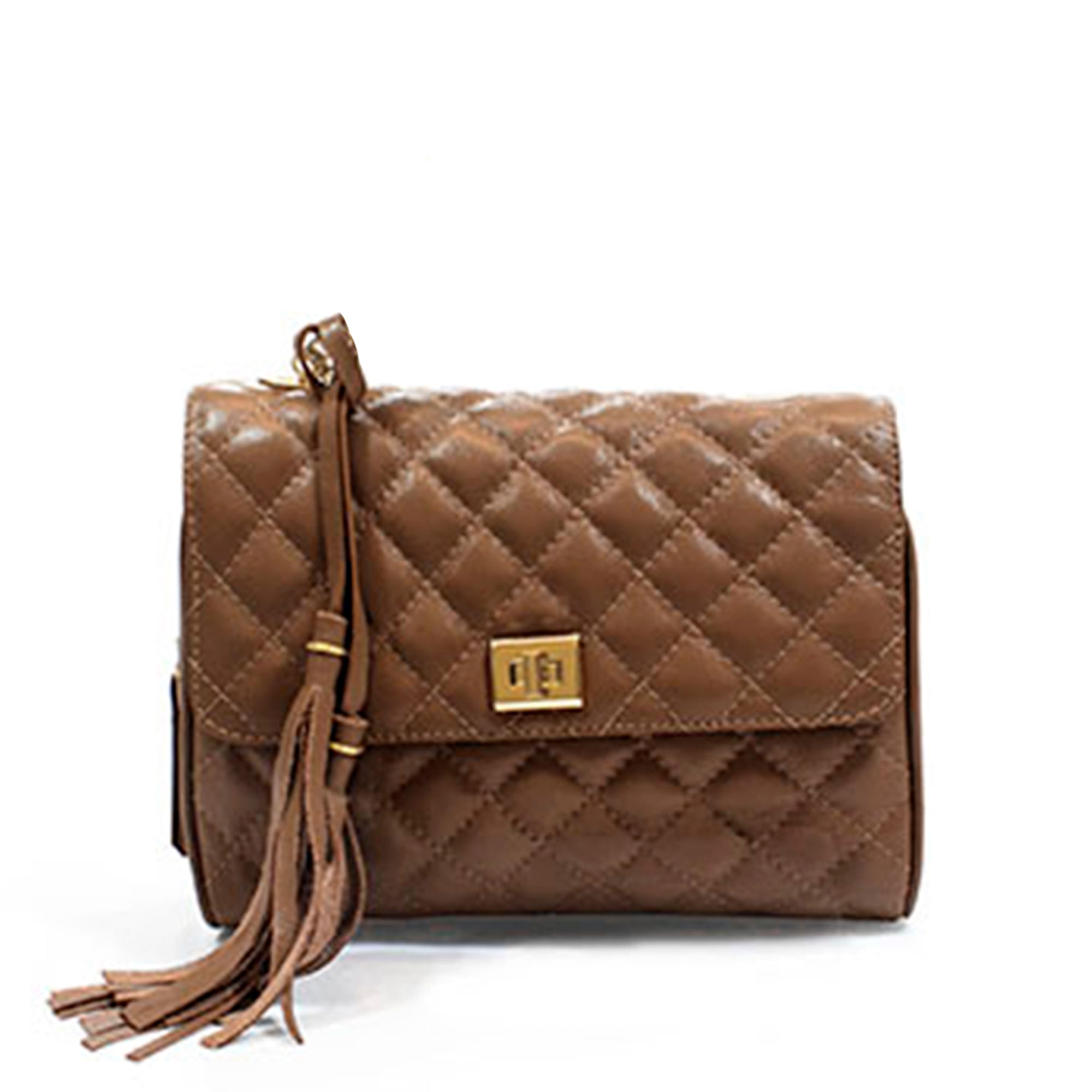 Bolsa Tiracolo Em Matelassê Whisky