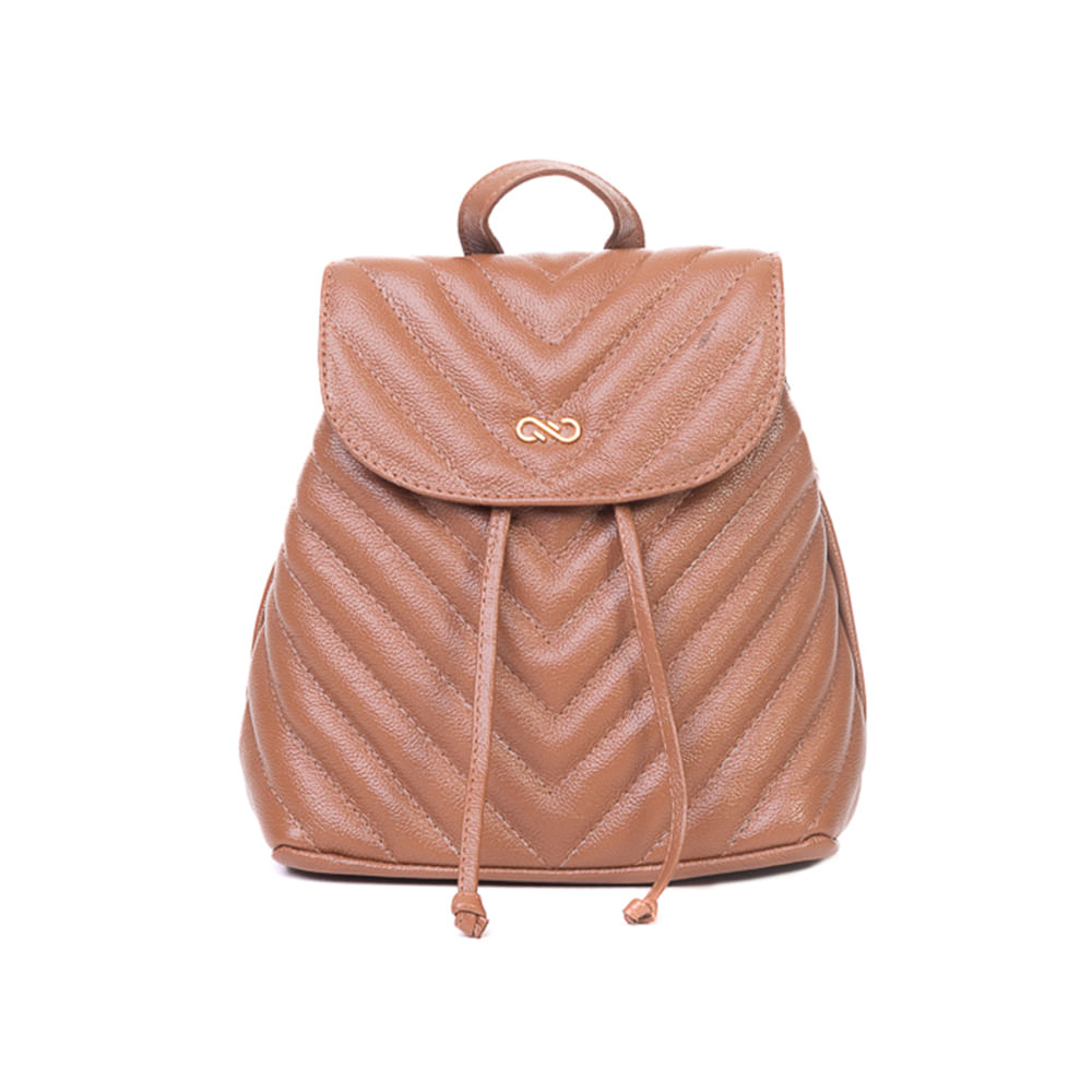 Mochila Em Couro Whisky